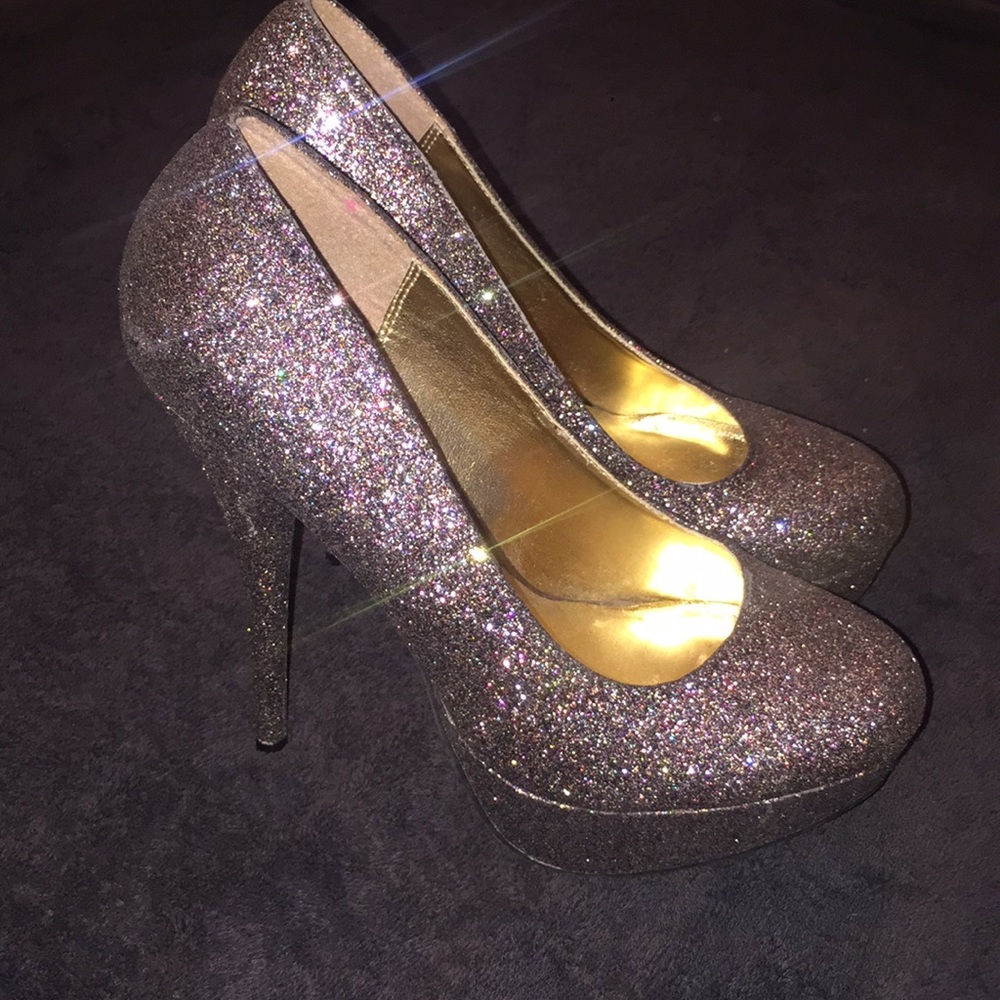 Charlotte Russe glitter high heels- 7